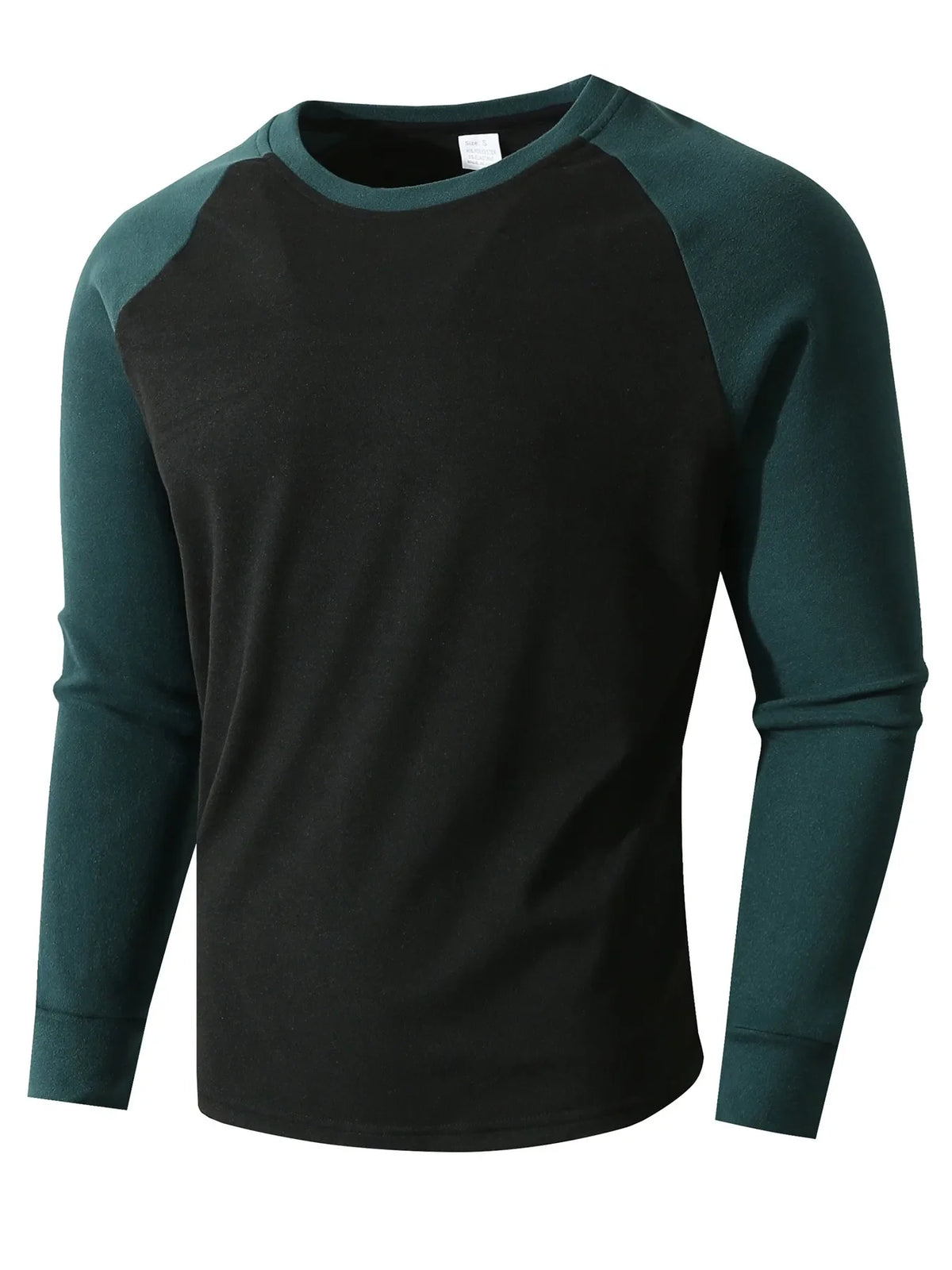 Camiseta térmica hombre manga larga bicolor raglán suave cálida invierno - John