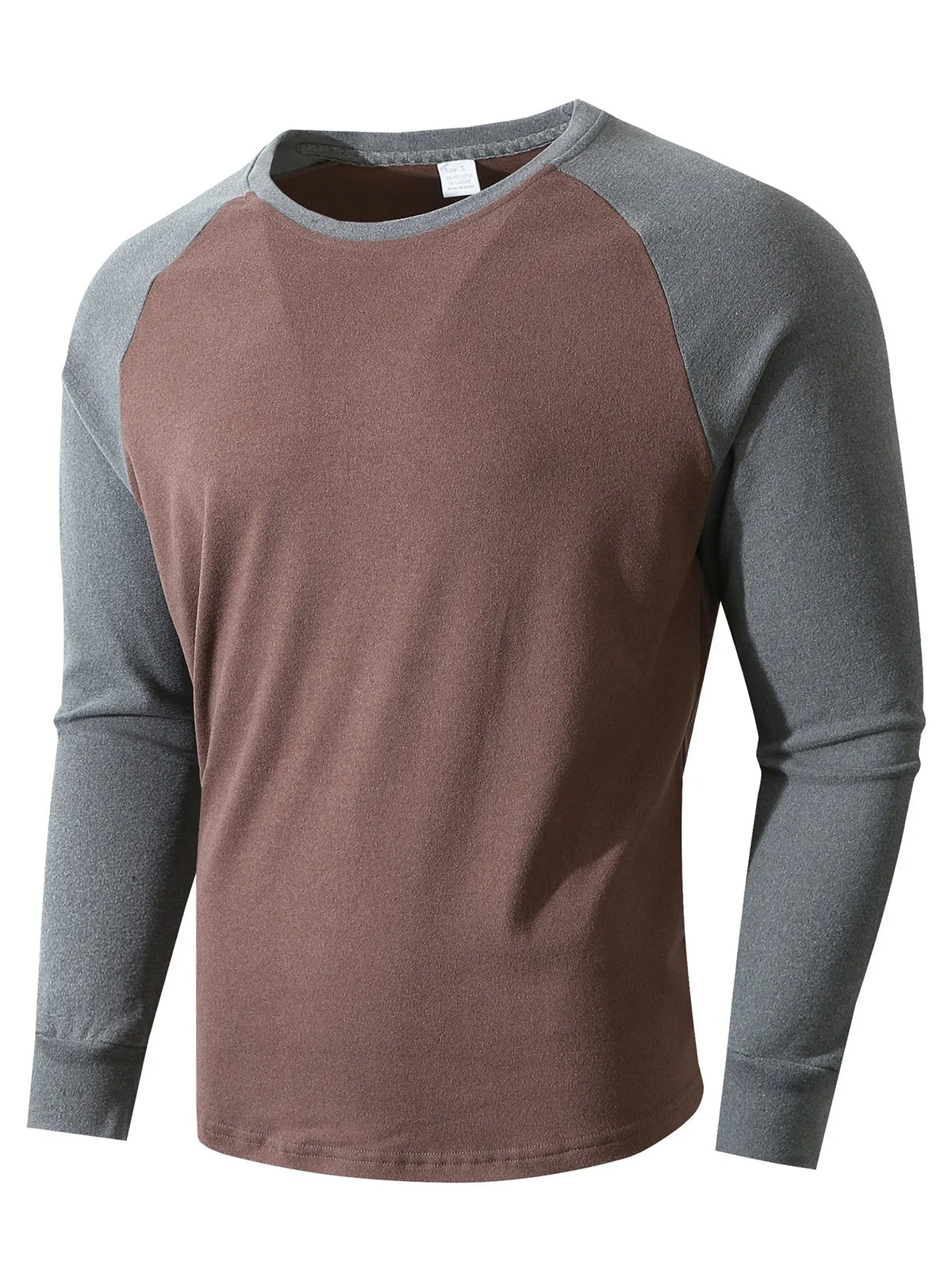 Camiseta térmica hombre manga larga bicolor raglán suave cálida invierno - John