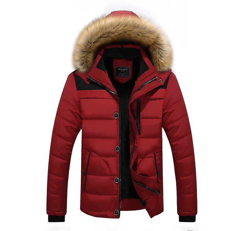 Cazadora acolchada hombre capucha pelo sintético cuello alto deportiva urbana - Aldren