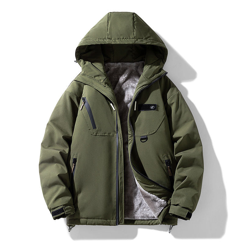 Chaqueta térmica ligera para hombre con capucha y forro interior - Orven