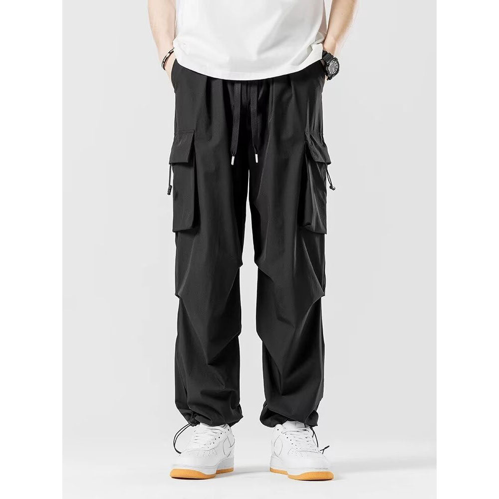 Pantalones cargo para hombre de corte amplio con cintura elástica - Ravel