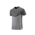 Camiseta deportiva para hombre de poliéster transpirable, secado rápido y paneles texturizados