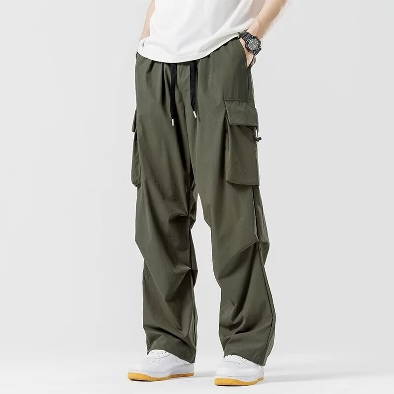 Pantalones cargo para hombre de corte amplio con cintura elástica - Ravel