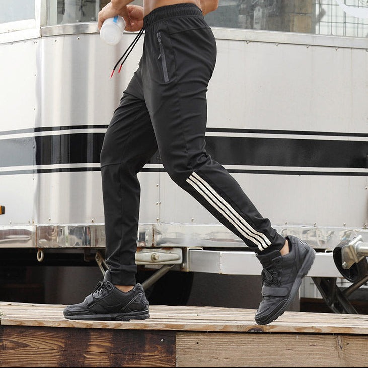 Pantalones deportivos para hombre de entrenamiento con bolsillos con cremallera - Liron
