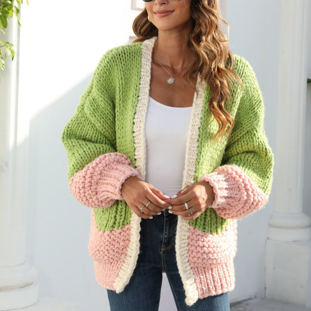Cárdigan mujer punto tupido aire oversize - Dayanne