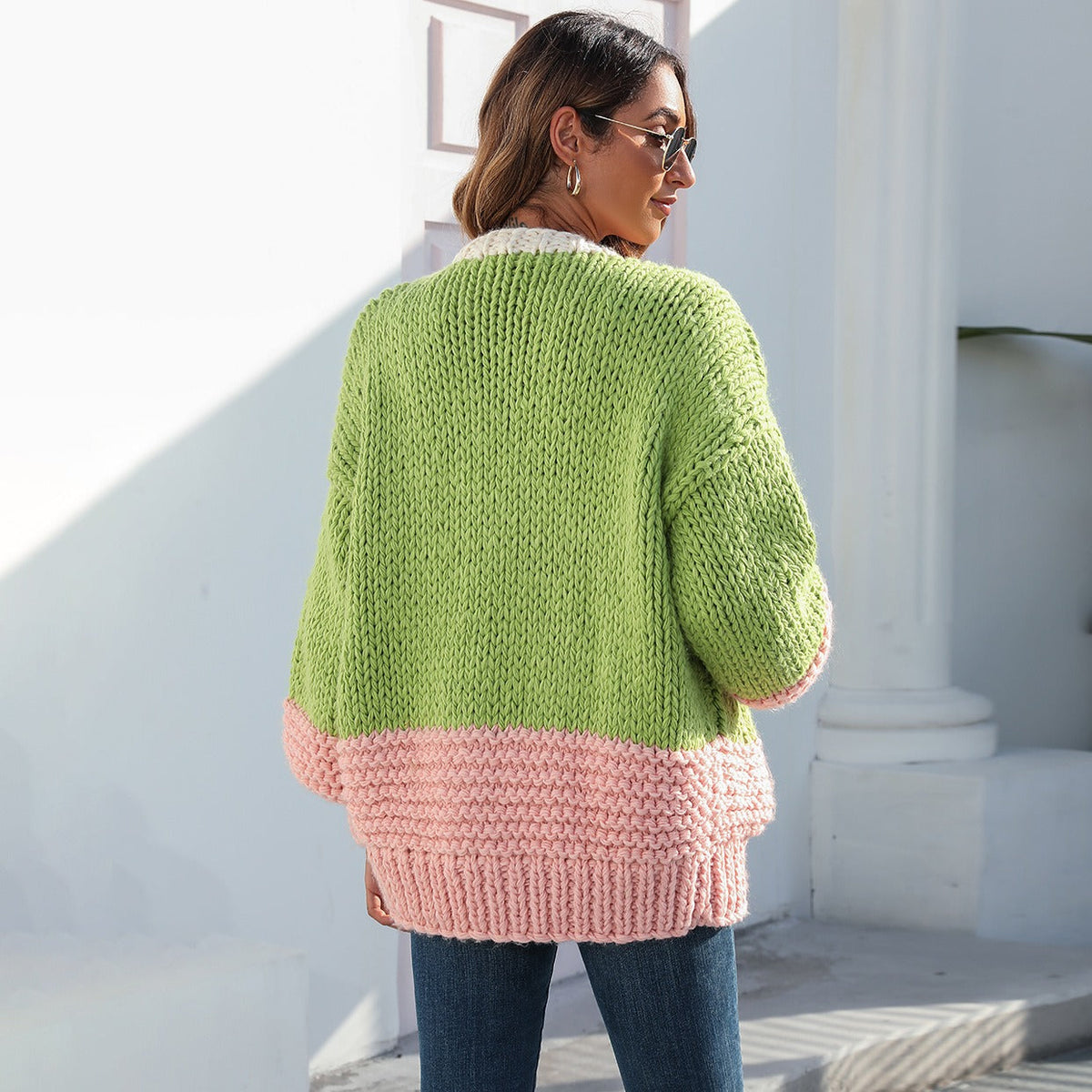 Cárdigan mujer punto tupido aire oversize - Dayanne