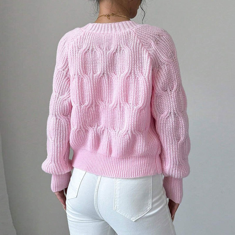 Suéter de punto entrelazado para mujer - Alana
