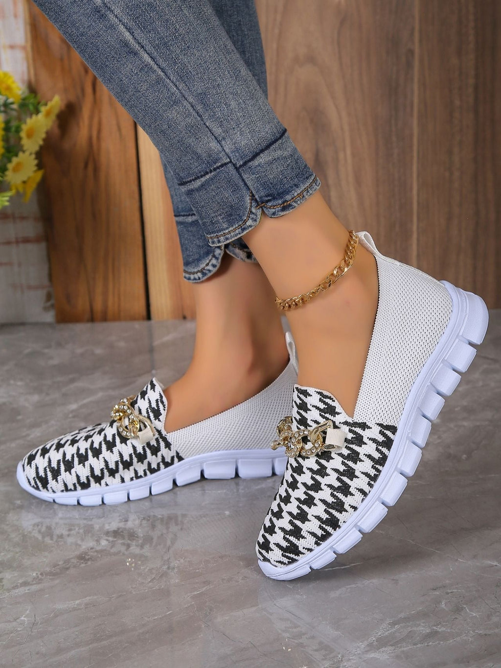 Zapatos casuales de malla con estampado para mujer - Harper