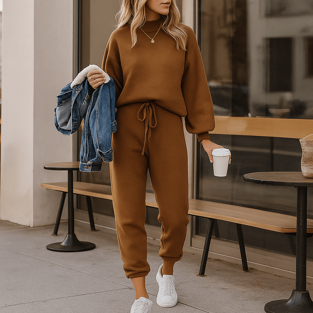 Conjunto mujer dos piezas efecto punto