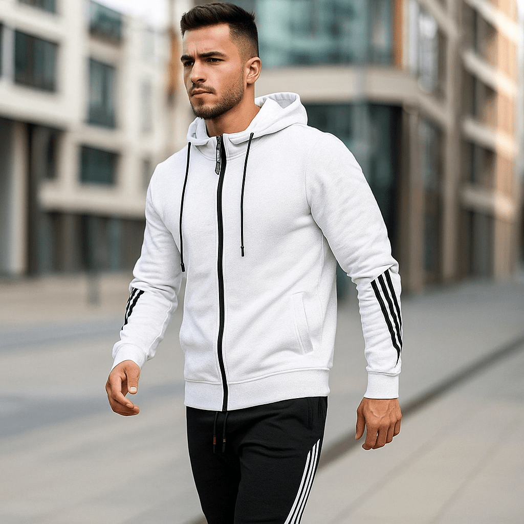 Conjunto deportivo hombre corte moderno para entrenamiento diario ropa deportiva cómodo estilo rendimiento en gimnasio