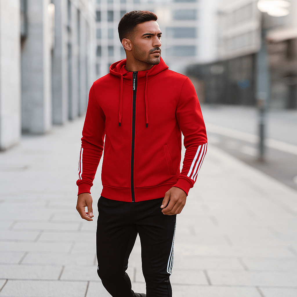 Conjunto deportivo hombre corte moderno para entrenamiento diario ropa deportiva cómodo estilo rendimiento en gimnasio