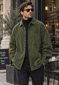 Sobrecamisa pana hombre corte amplio bolsillo pecho cuello camisero casual - Mads
