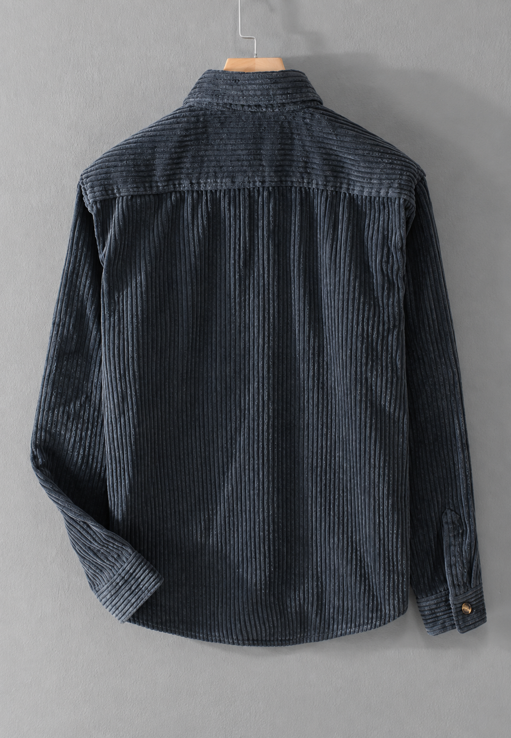 Sobrecamisa pana hombre corte relajado bolsillo pecho cuello camisero versátil - Gaspard