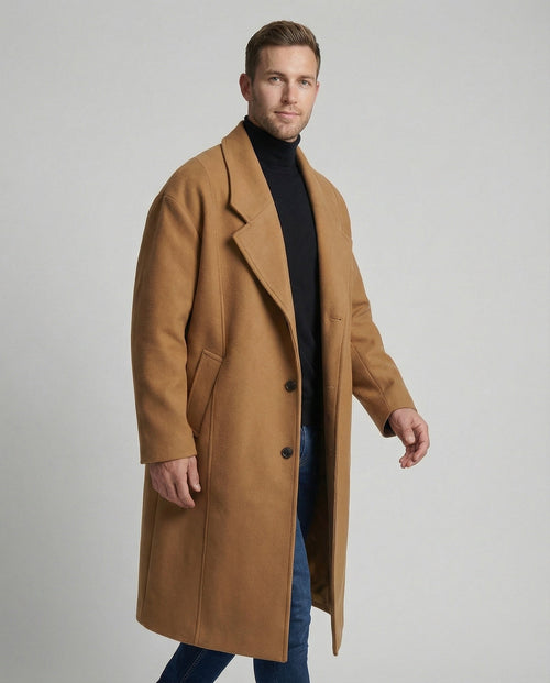 Abrigo largo para hombre de corte recto - Otto