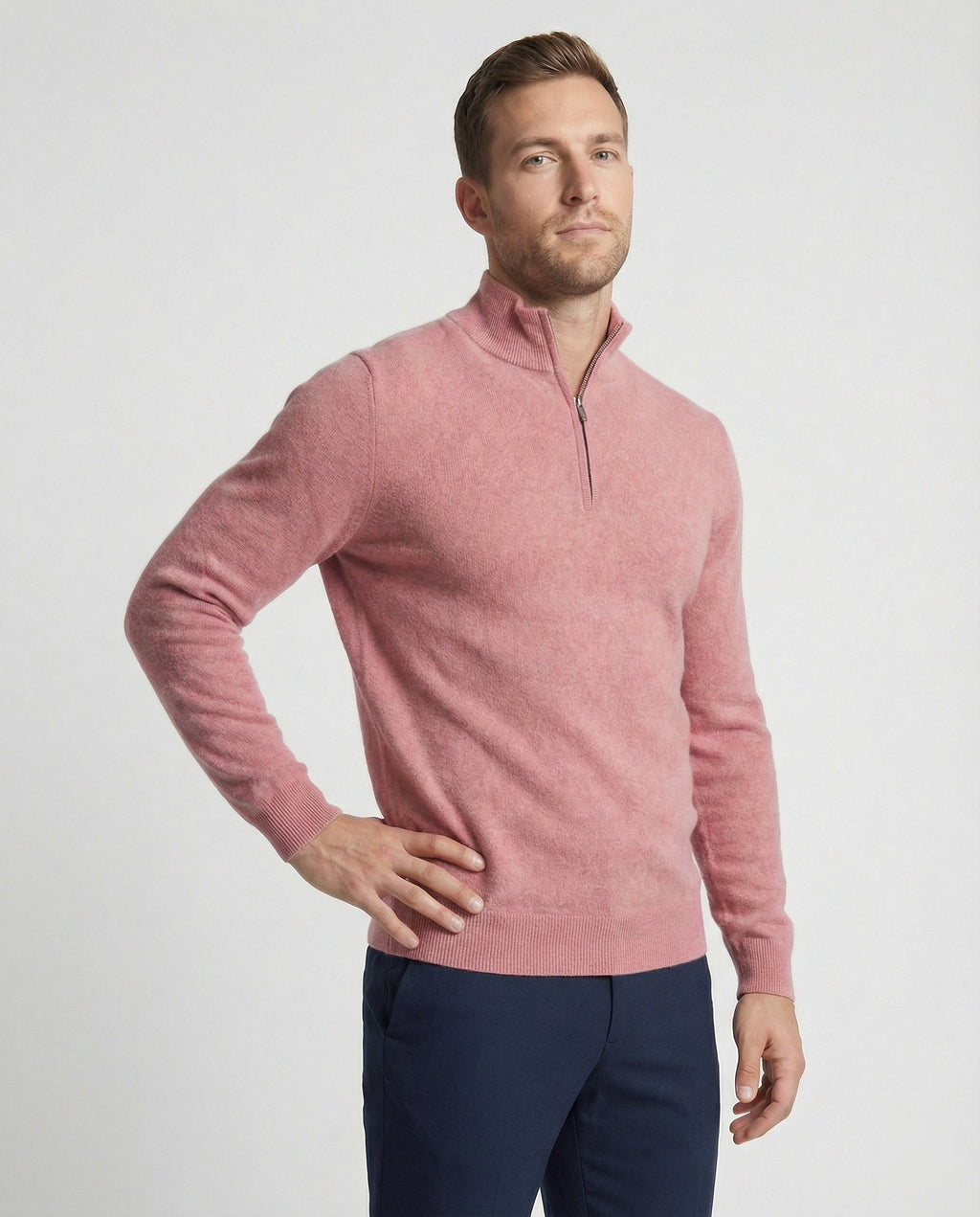 Suéter premium de media cremallera para hombre - Tiago