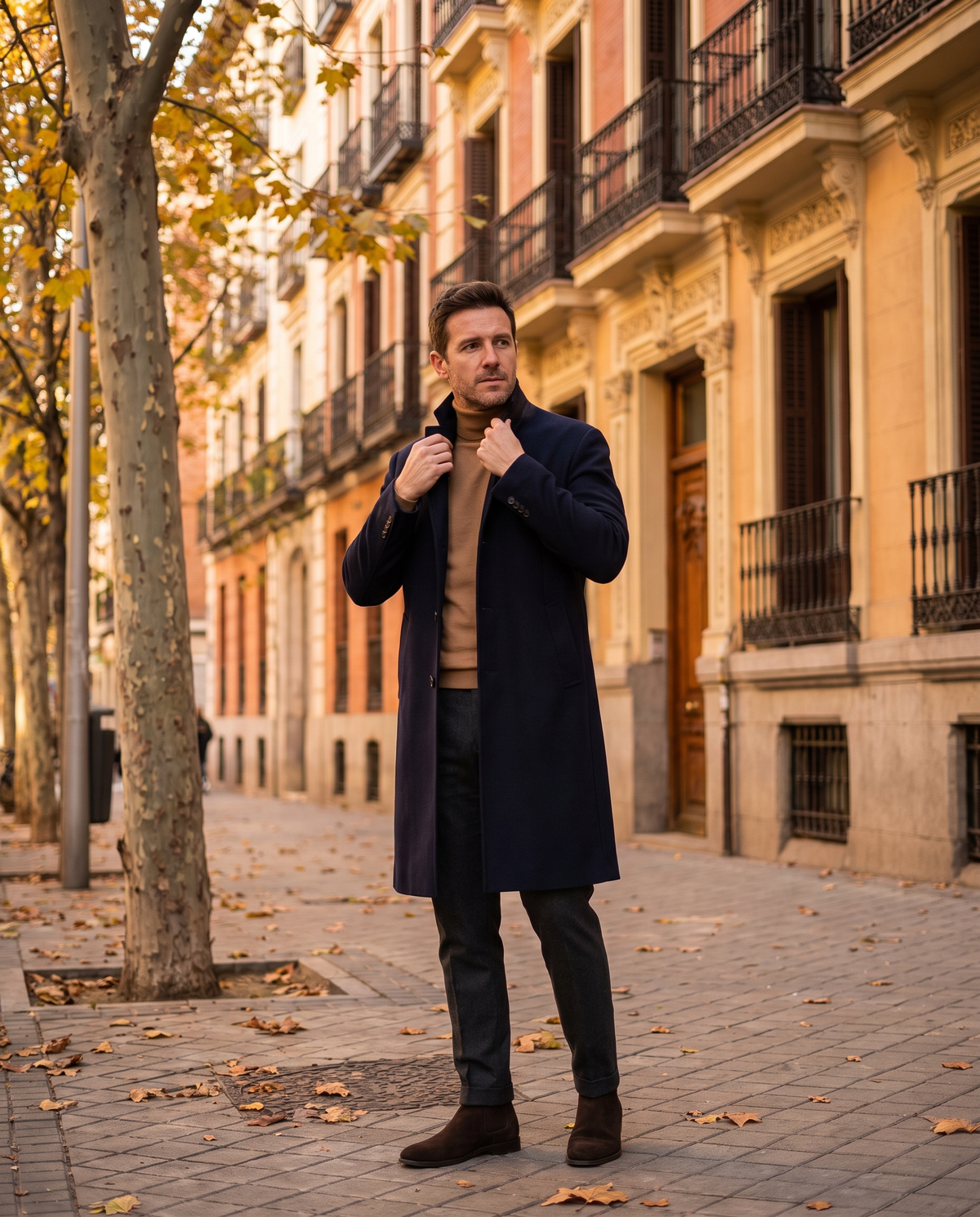 Editorial otoño hombre en Madrid – Valtena