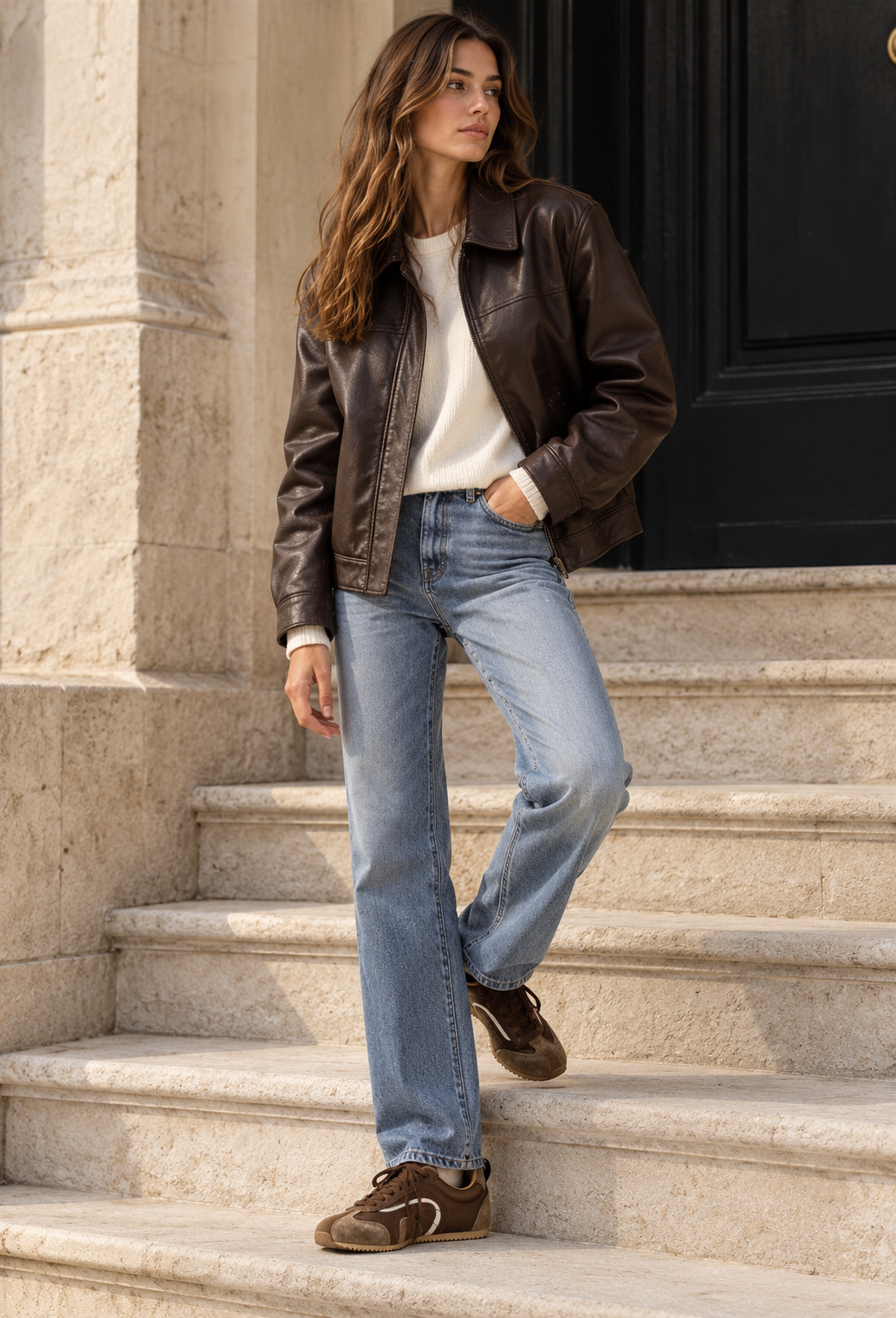 Zapatillas mujer retro efecto ante paneles contraste perfil bajo cordones - Tavia